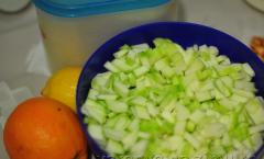 Ингредиенты для блюда «Варенье из кабачков в мультиварке с лимоном и апельсином» Варенье из кабачков в мультиварке панасоник